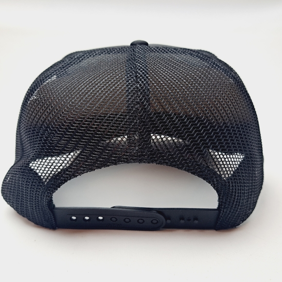 Hank Williams Jr. Bocephus Foam Trucker Mesh Snapback Cap Hat Black new - Picture 4 of 4